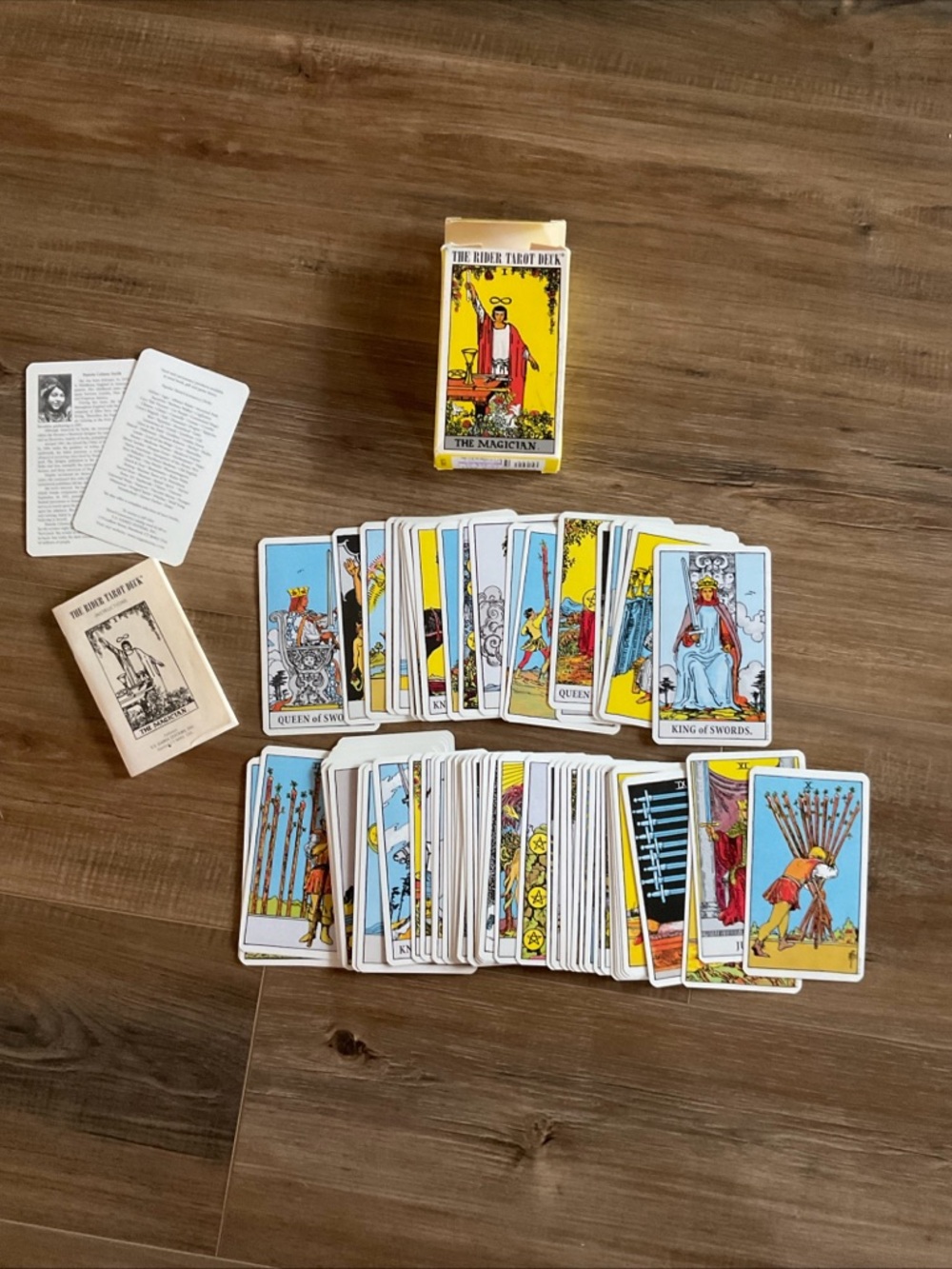 Rider Tarot Deck - Classic Yellow Tarot Card Set